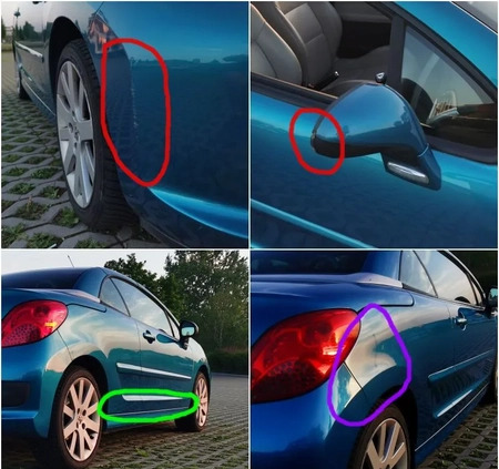 Peugeot 207 CC cena 25000 przebieg: 86500, rok produkcji 2008 z Kraków małe 211
